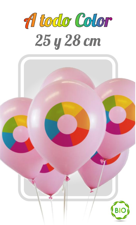 Globos impresos a todo color