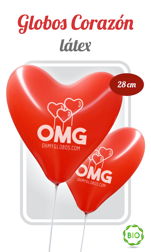 Globos Corazon personalizados